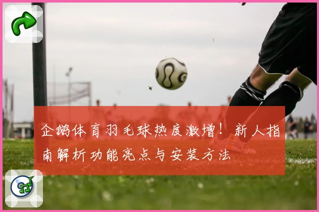 企鹅体育羽毛球热度激增！新人指南解析功能亮点与安装方法